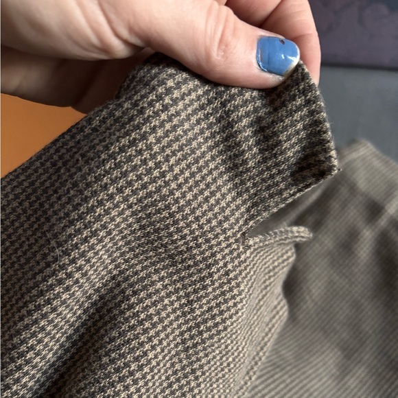 J. Jill Knit Fabric Dress Capris in Brown and Cream - Picture 7 of 7